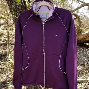 Nike Full Zip Jacket Plum/Purple Size 16
